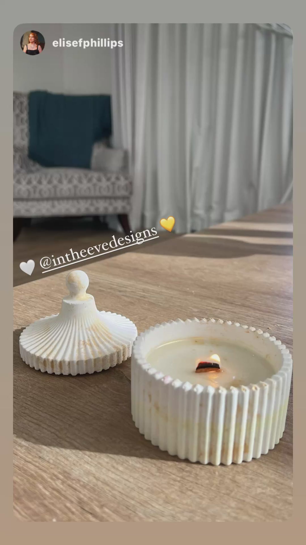 Carousel Candle with lid